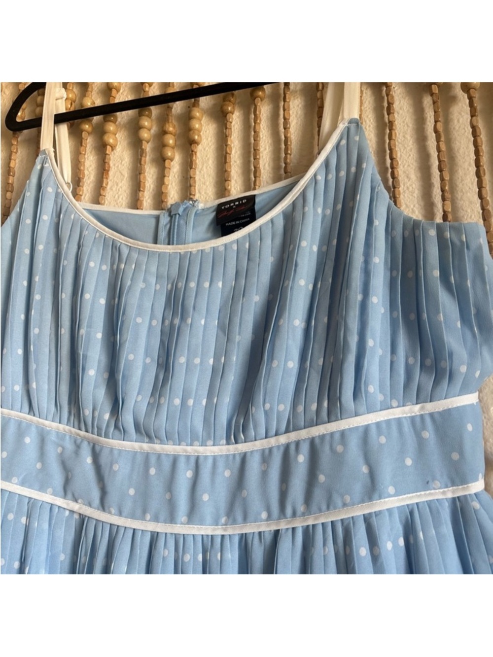 NWOT Torrid Marilyn Monroe Pleated Tiered Midi Light Blue Dress - Picture 7 of 10